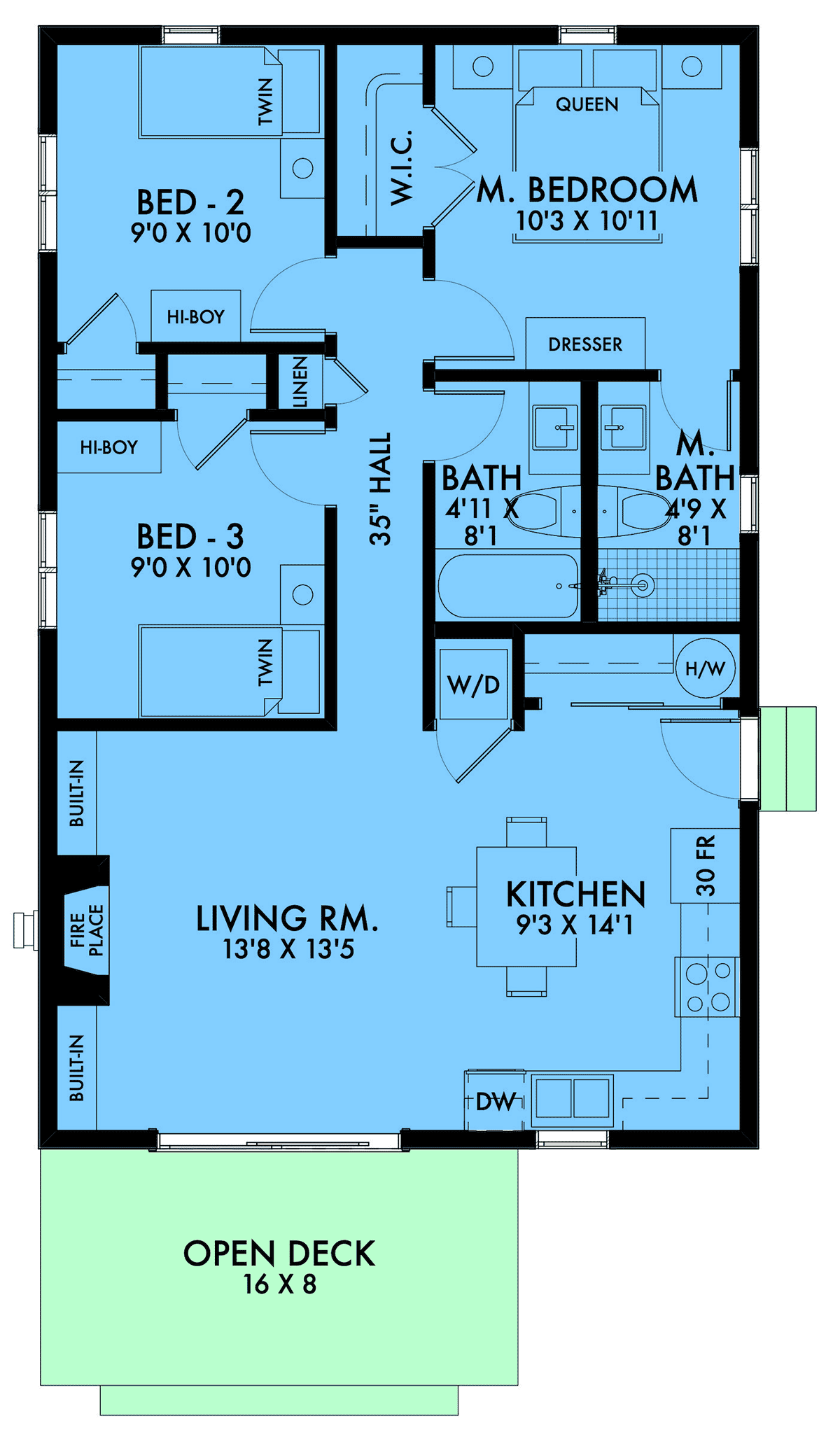 House Plan 42909 Level One