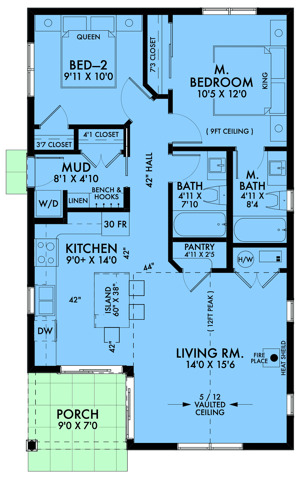 House Plan 42921 Level One