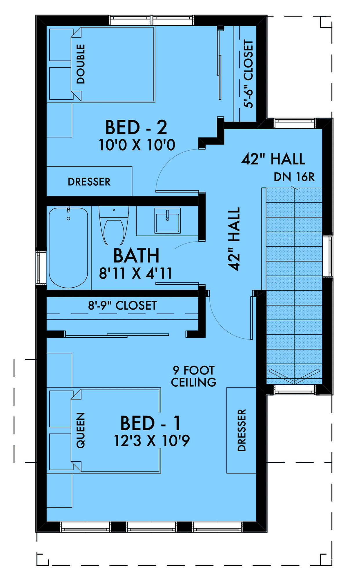 House Plan 42927 Level Two