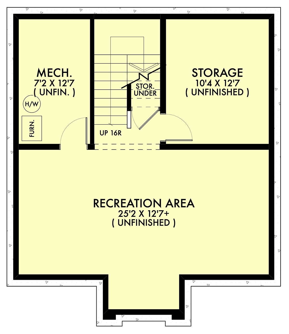 House Plan 42929 Lower Level