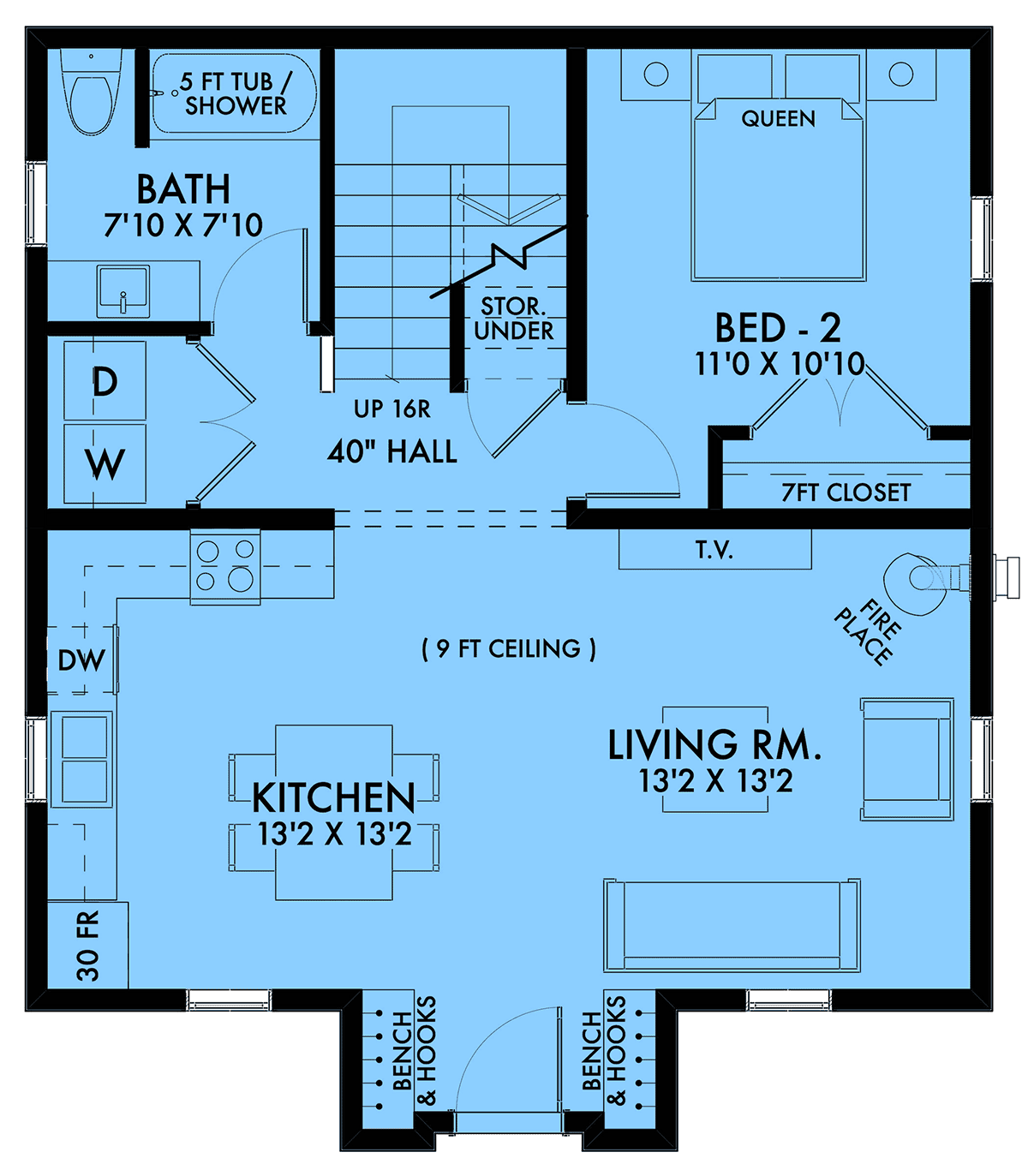 House Plan 42929 Level One