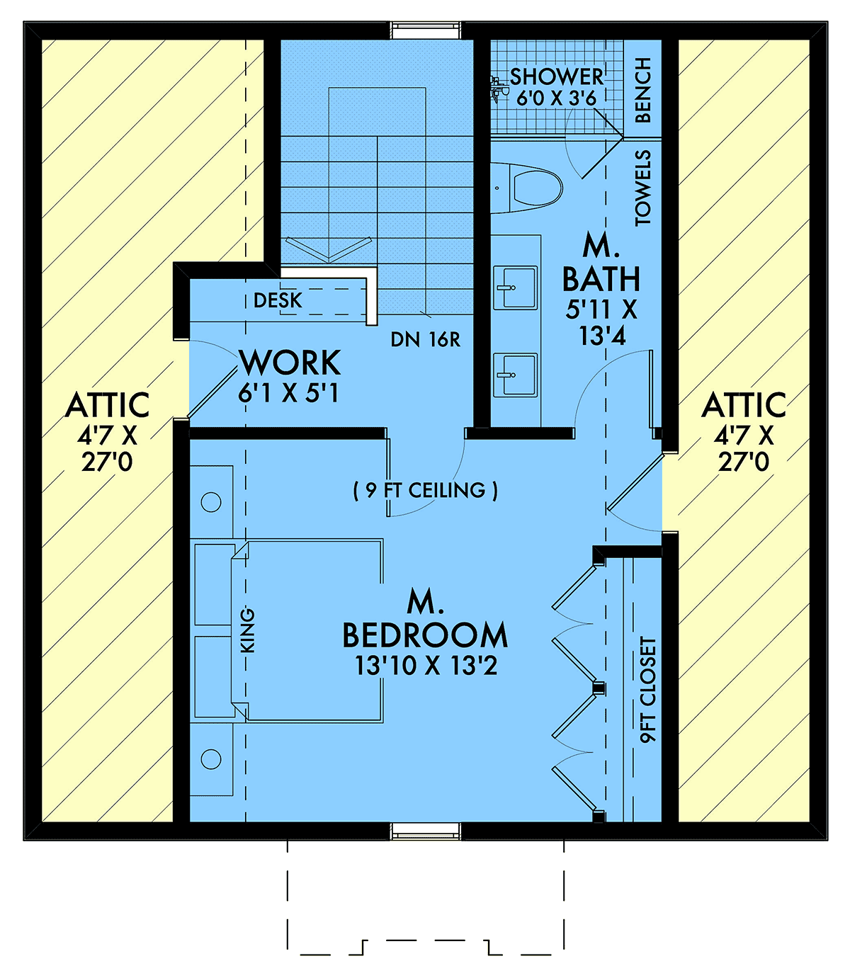 House Plan 42929 Level Two