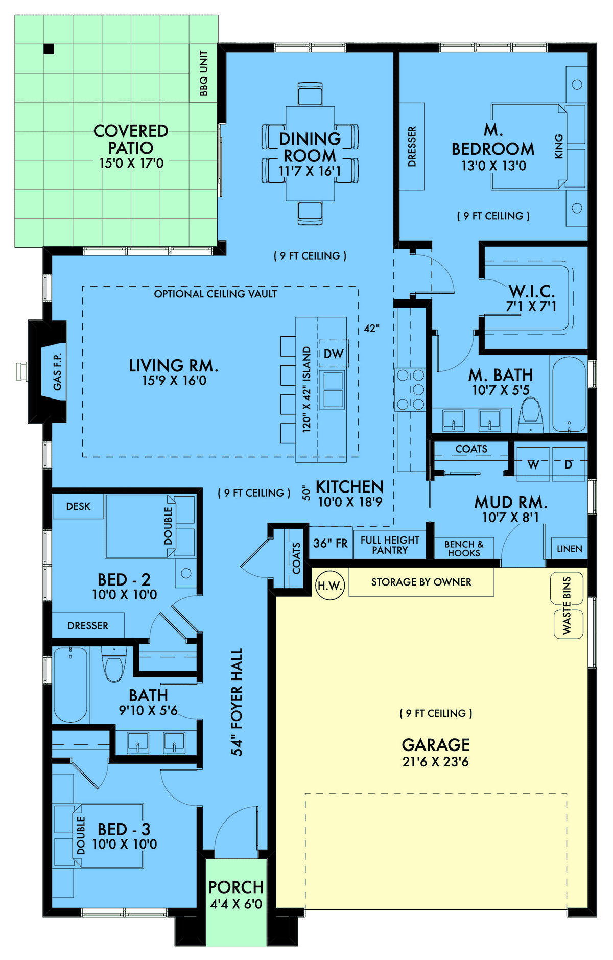 House Plan 42943 Level One