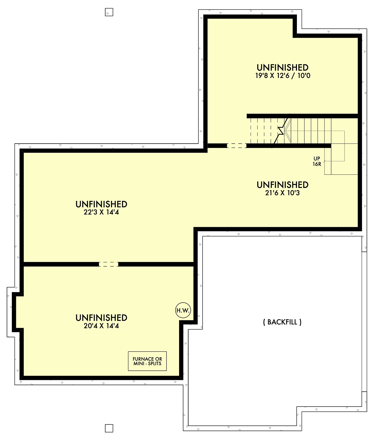 House Plan 42944 Lower Level