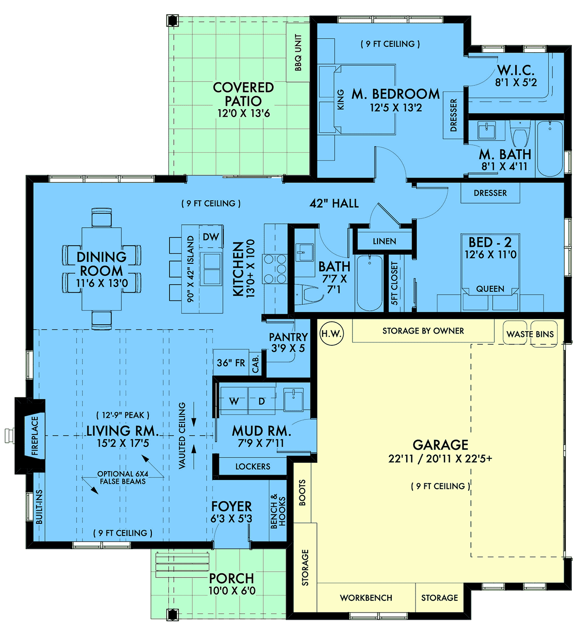 House Plan 42944 Level One