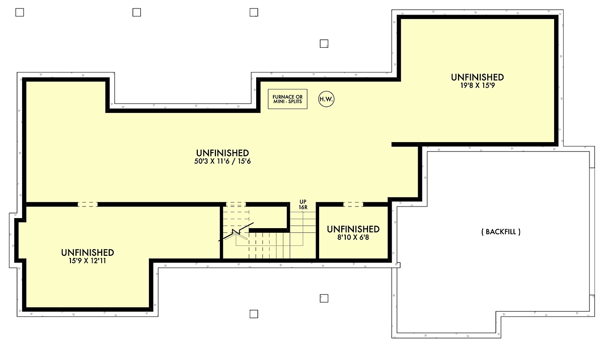 House Plan 42947 Lower Level