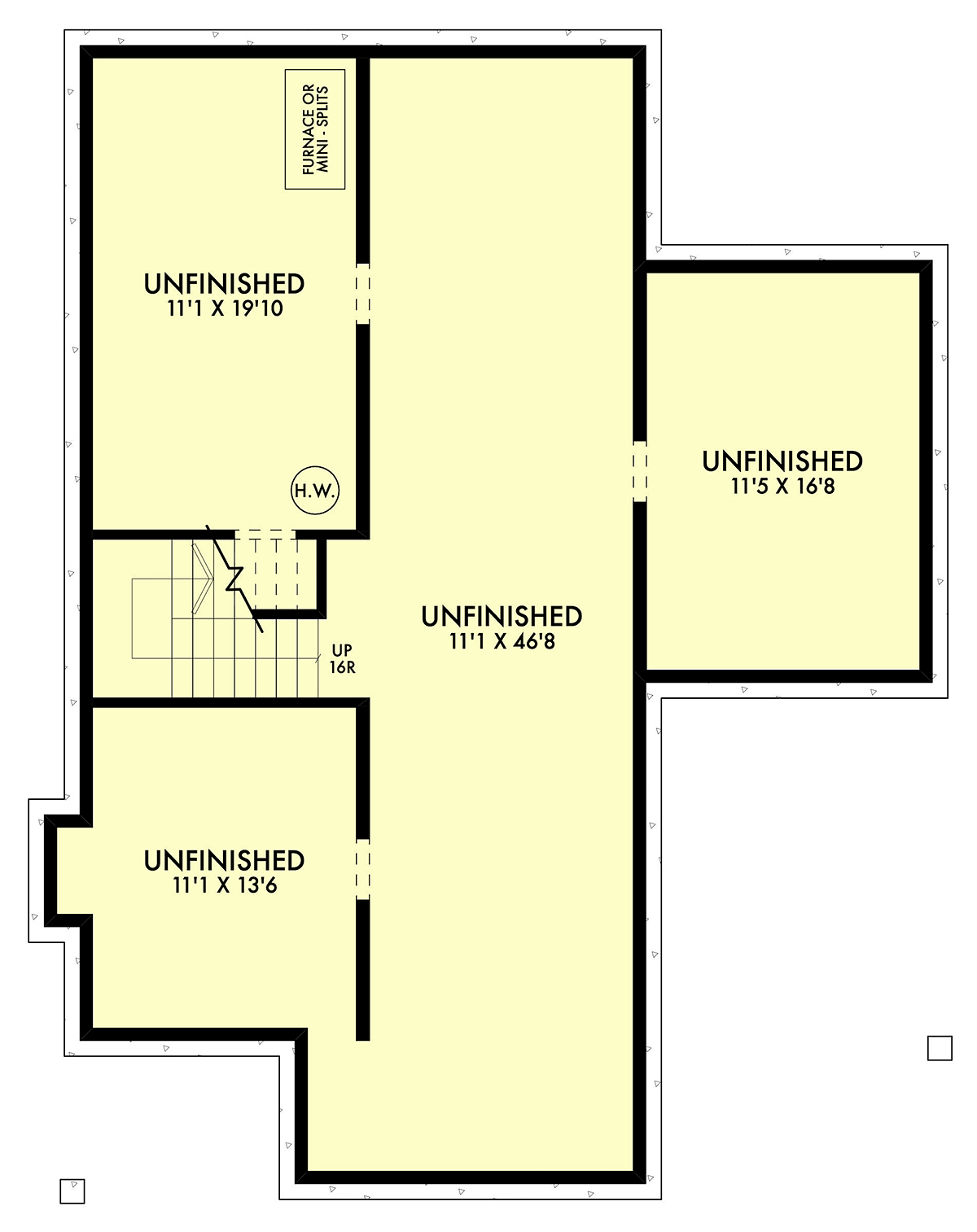 House Plan 42949 Lower Level