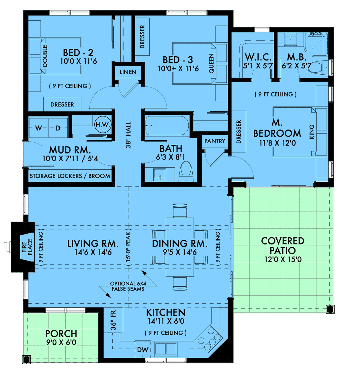House Plan 42949 Level One