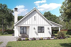 Plan 42949 - 1233 Square Feet