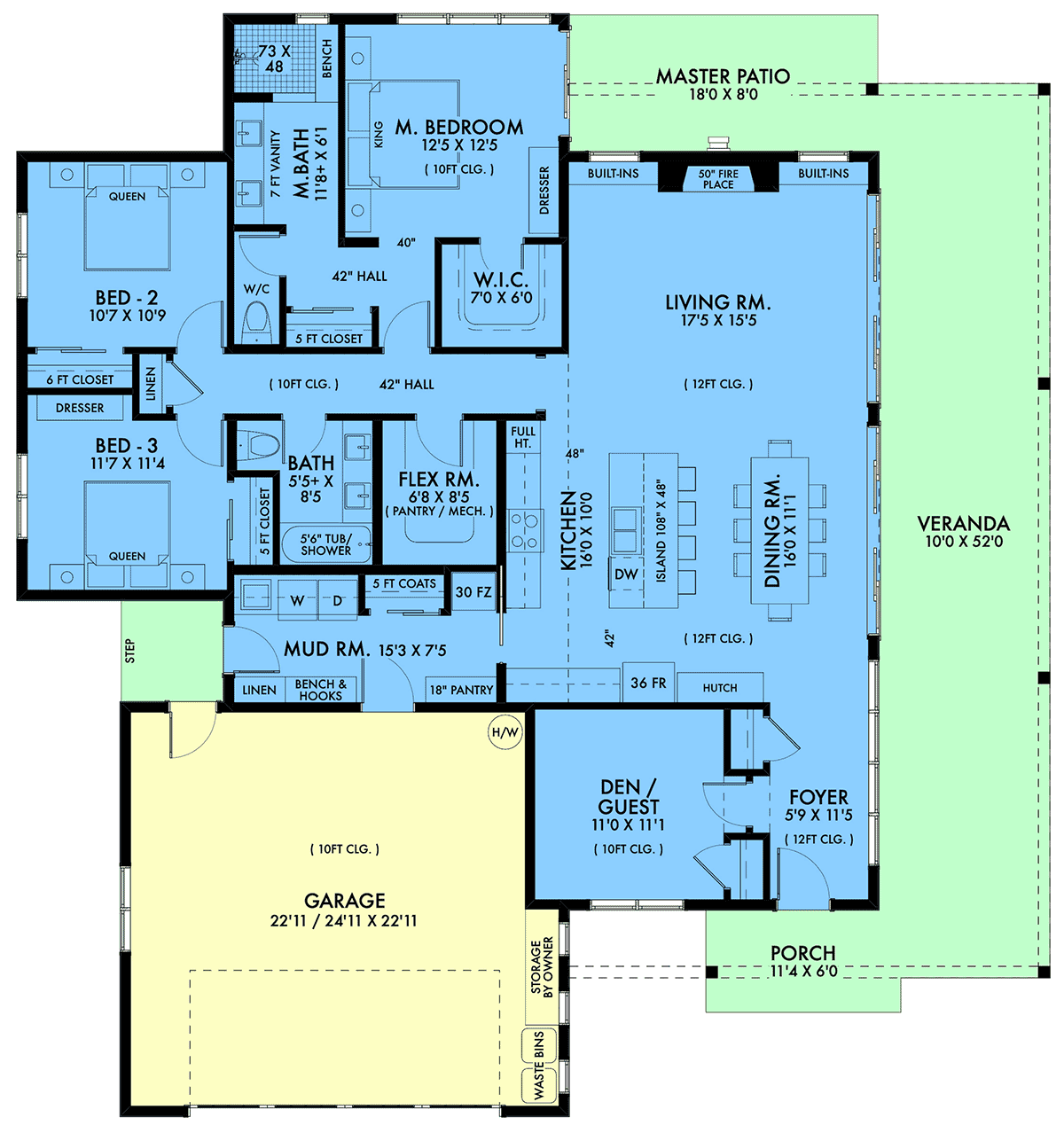 House Plan 42951 Level One