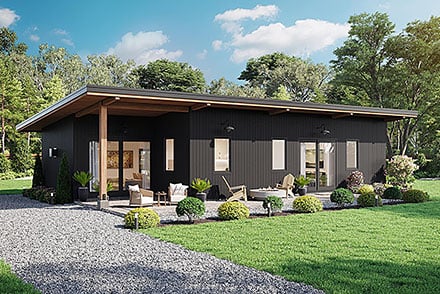 Plan 42954 - 1232 Square Feet