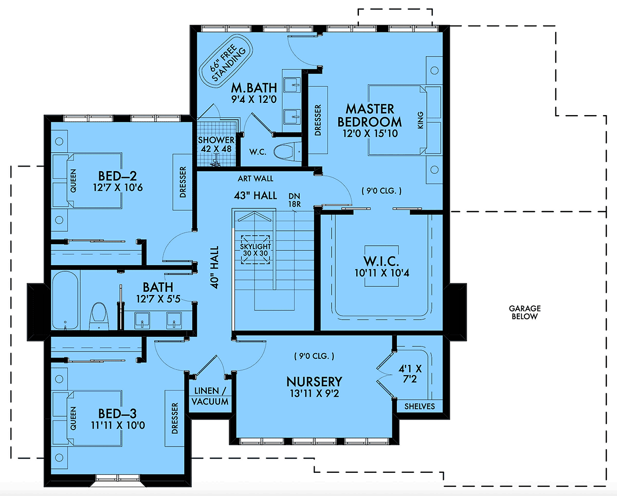 House Plan 42958 Level Two