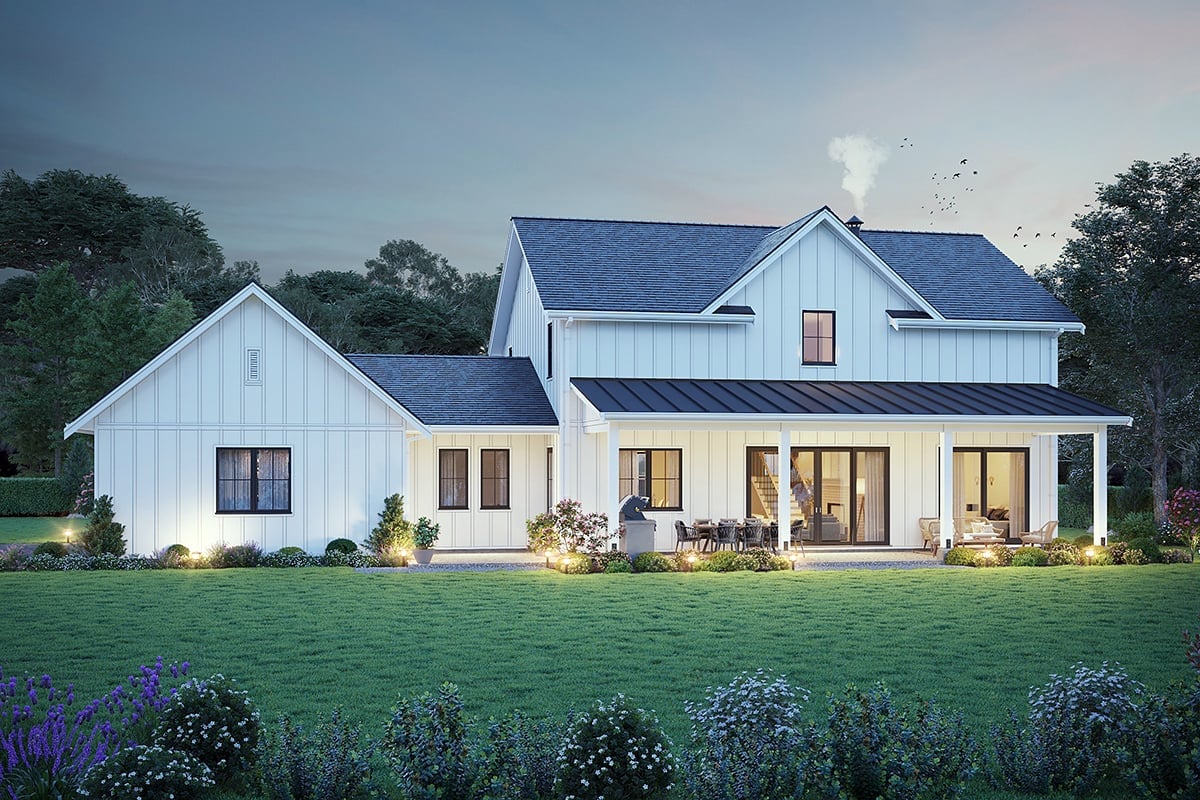 House Plan 42959 Rear Elevation