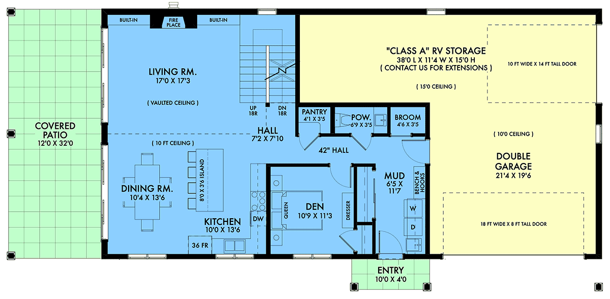 House Plan 42960 Level One