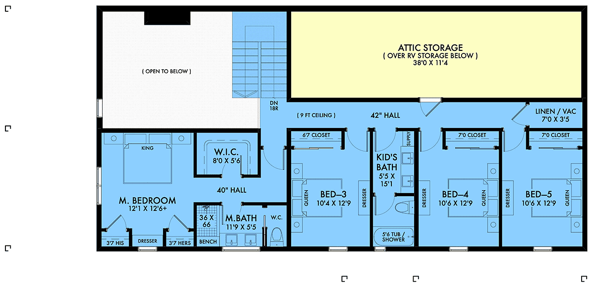 House Plan 42960 Level Two