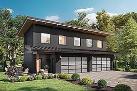 Plan 42965 - 968 Square Feet