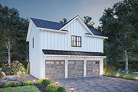 Plan 42966 - 899 Square Feet