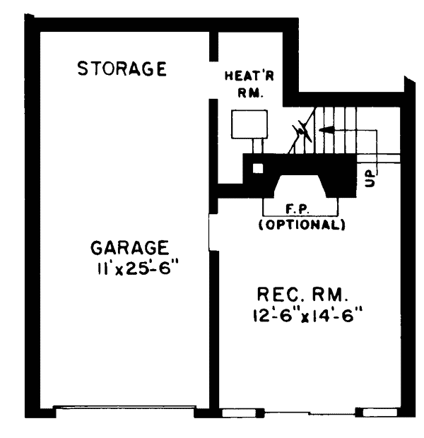 House Plan 43072 Lower Level