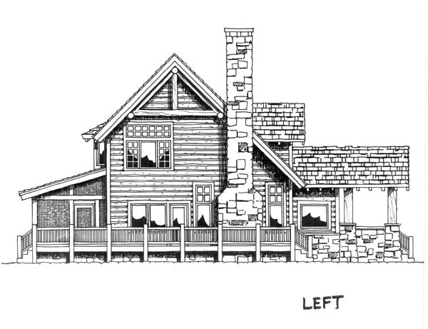 Cabin, Cape Cod, Country Plan with 2049 Sq. Ft., 3 Bedrooms, 3 Bathrooms Picture 4