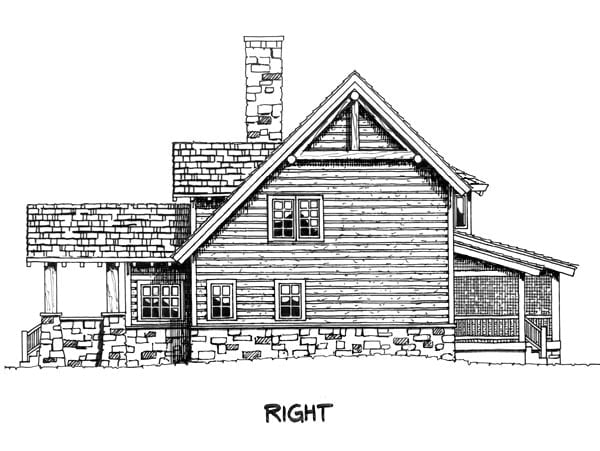 Cabin, Cape Cod, Country Plan with 2049 Sq. Ft., 3 Bedrooms, 3 Bathrooms Picture 5