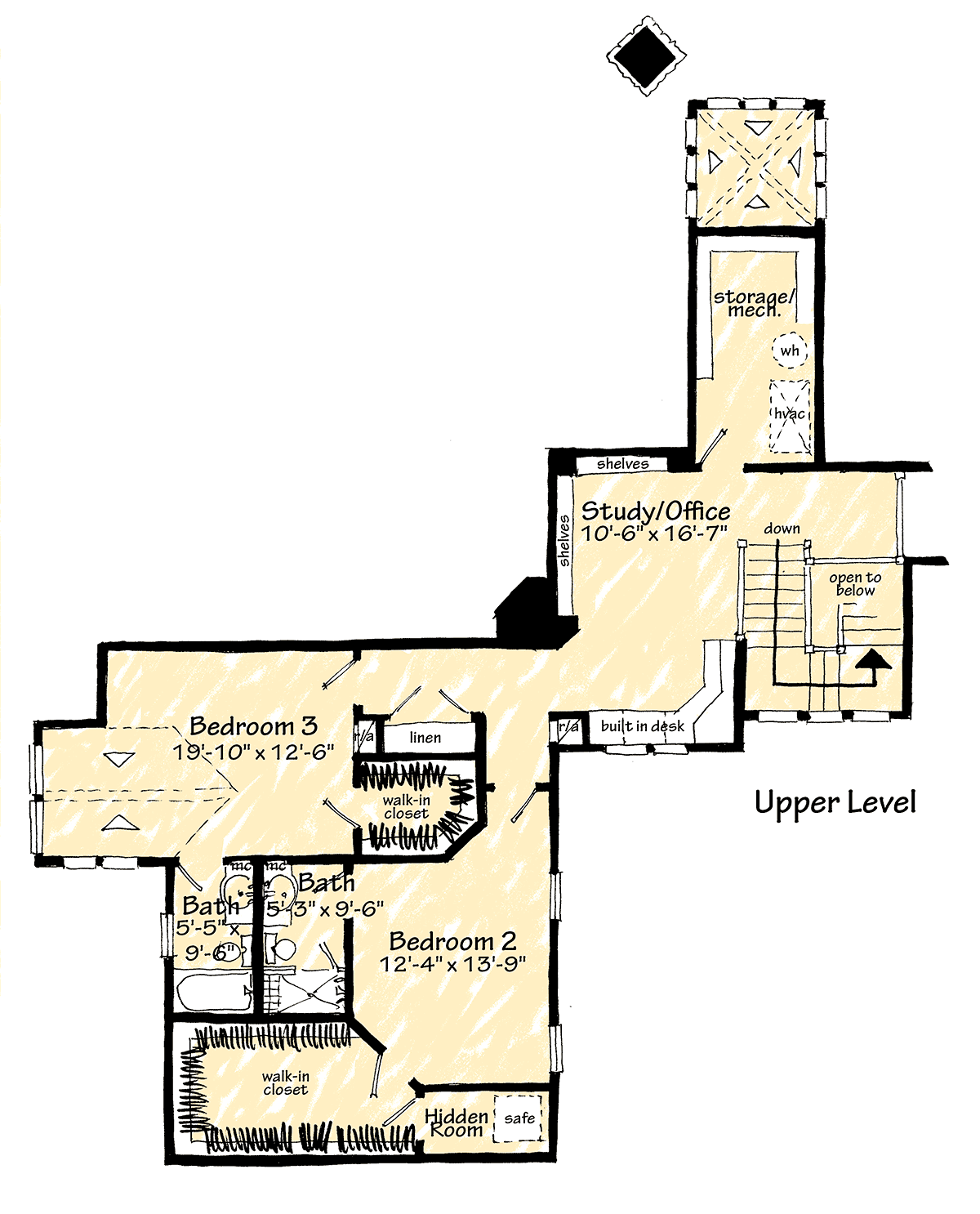 House Plan 43270 Level Two
