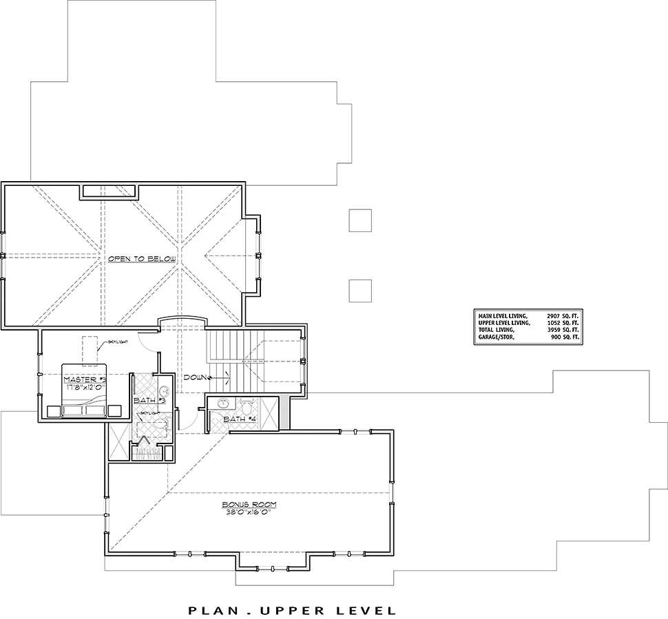 House Plan 43301 Level Two