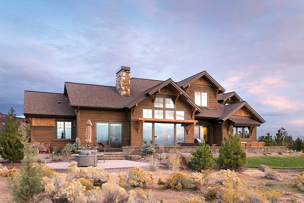 House Plan 43301 Rear Elevation