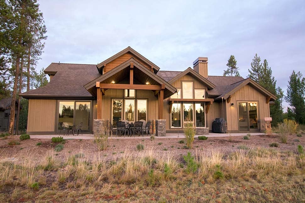 House Plan 43306 Rear Elevation