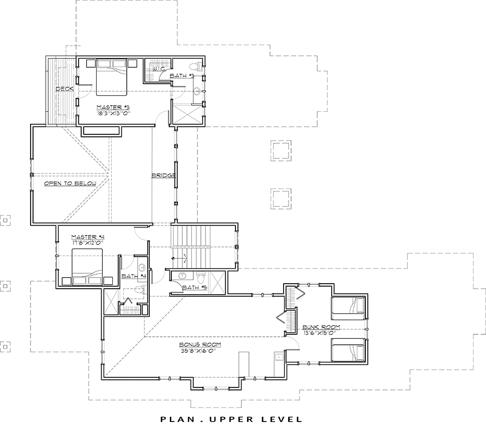 House Plan 43325 Level Two