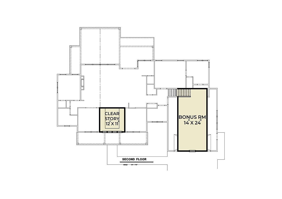 House Plan 43606 Level Two