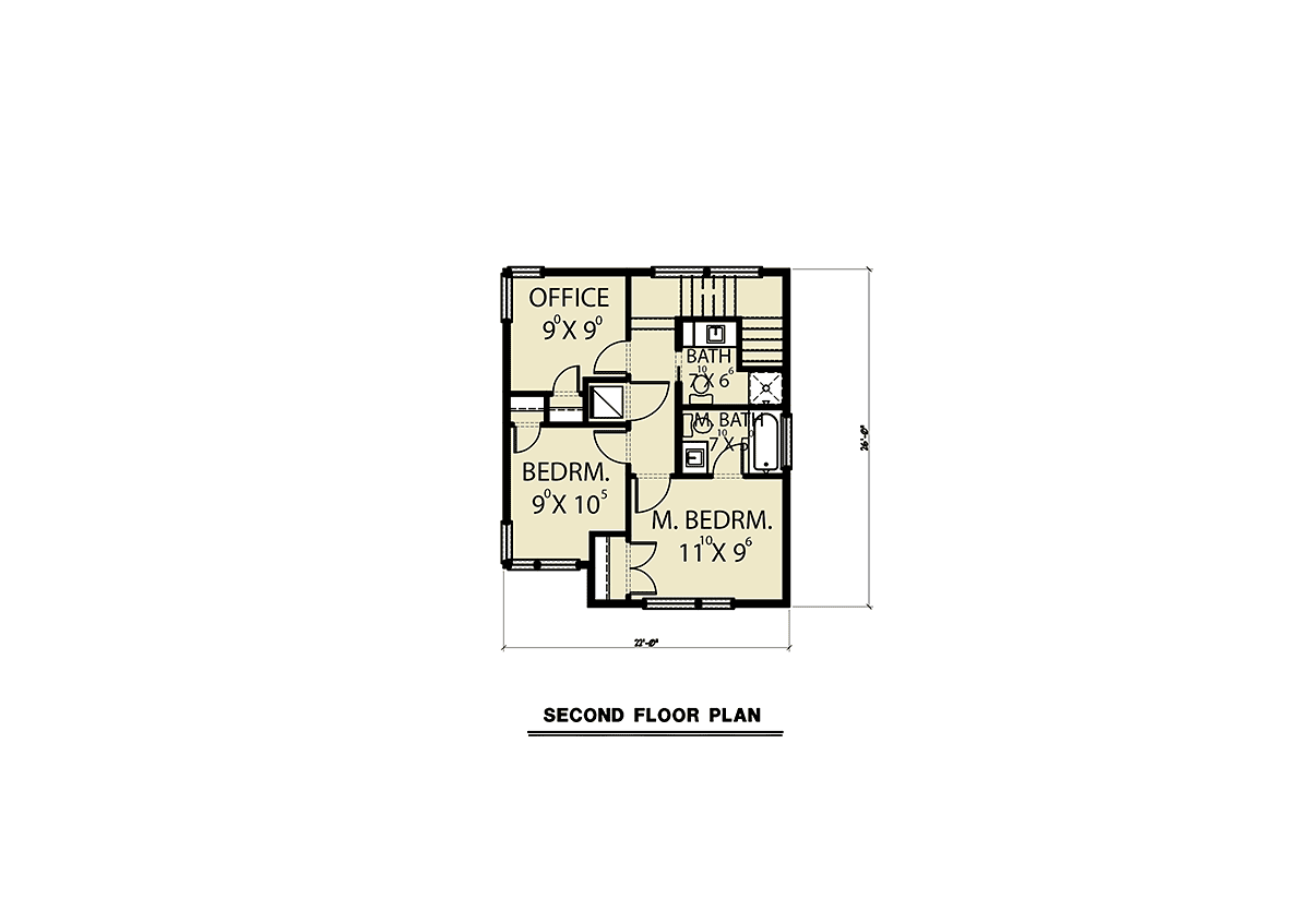House Plan 43625 Level Two