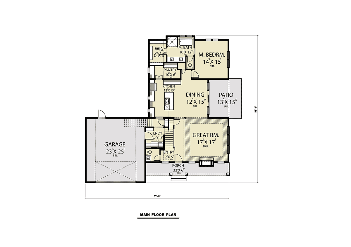 House Plan 43626 Level One