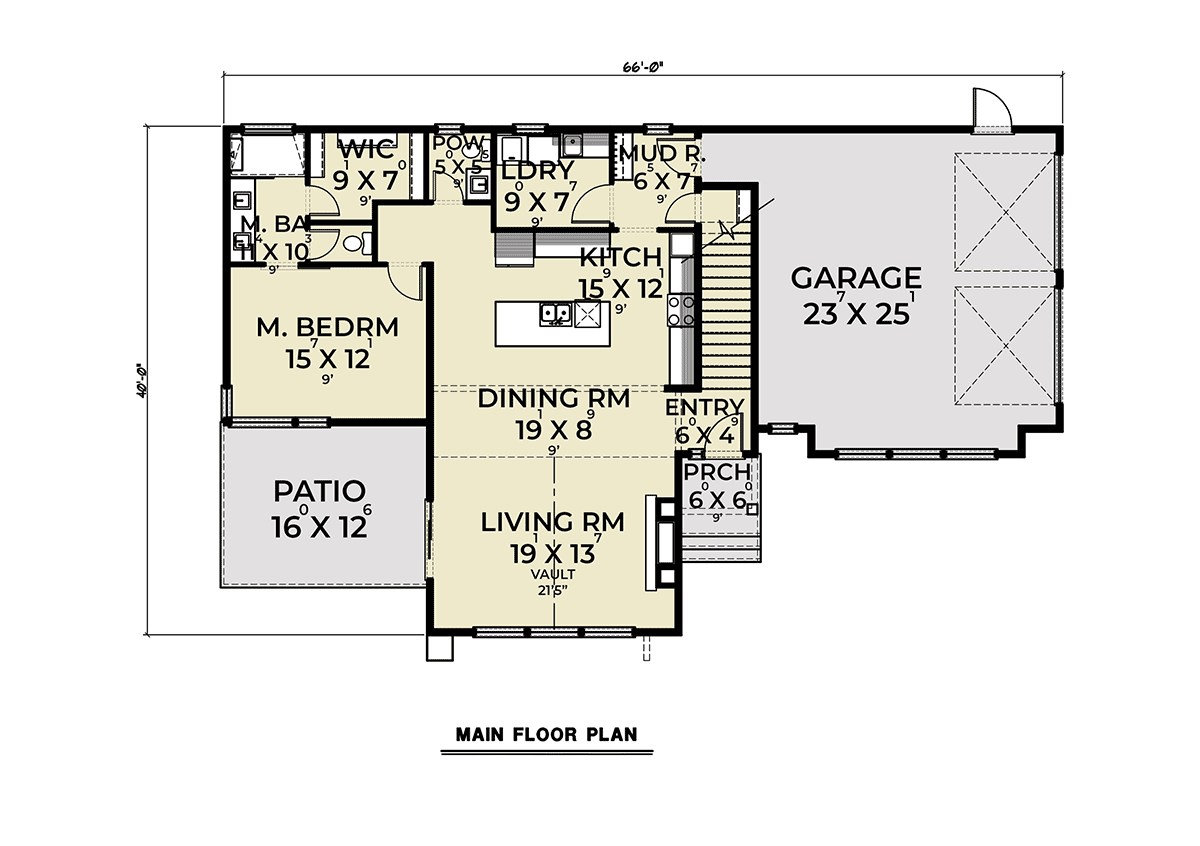 House Plan 43642 Level One