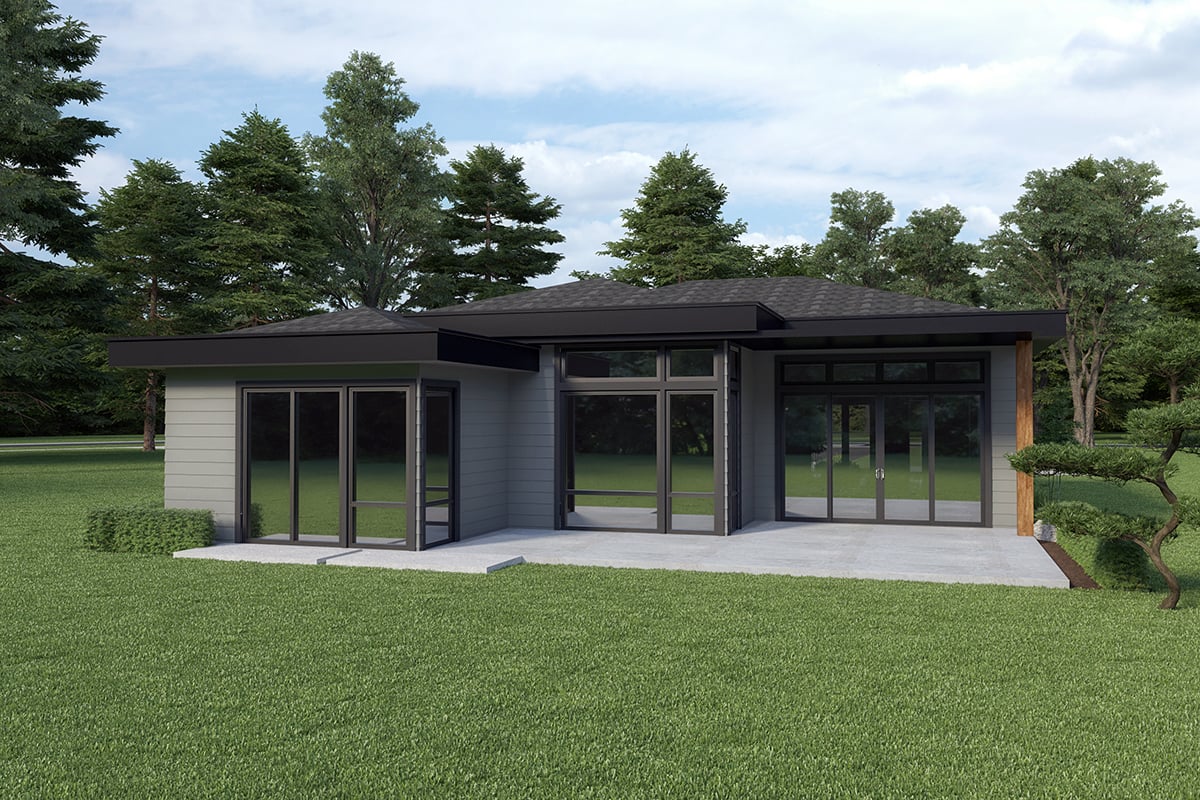 House Plan 43670 Rear Elevation