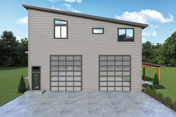 Garage-Living Plan 43677