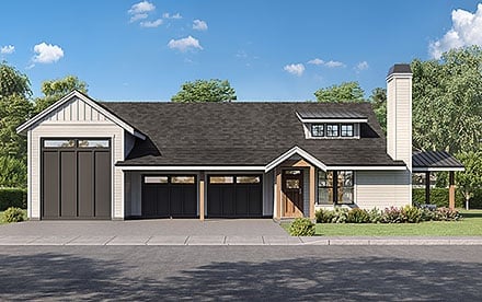 Plan 43689 - 1273 Square Feet