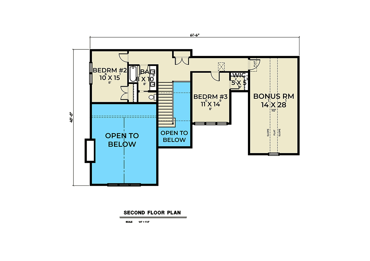 House Plan 43692 Level Two