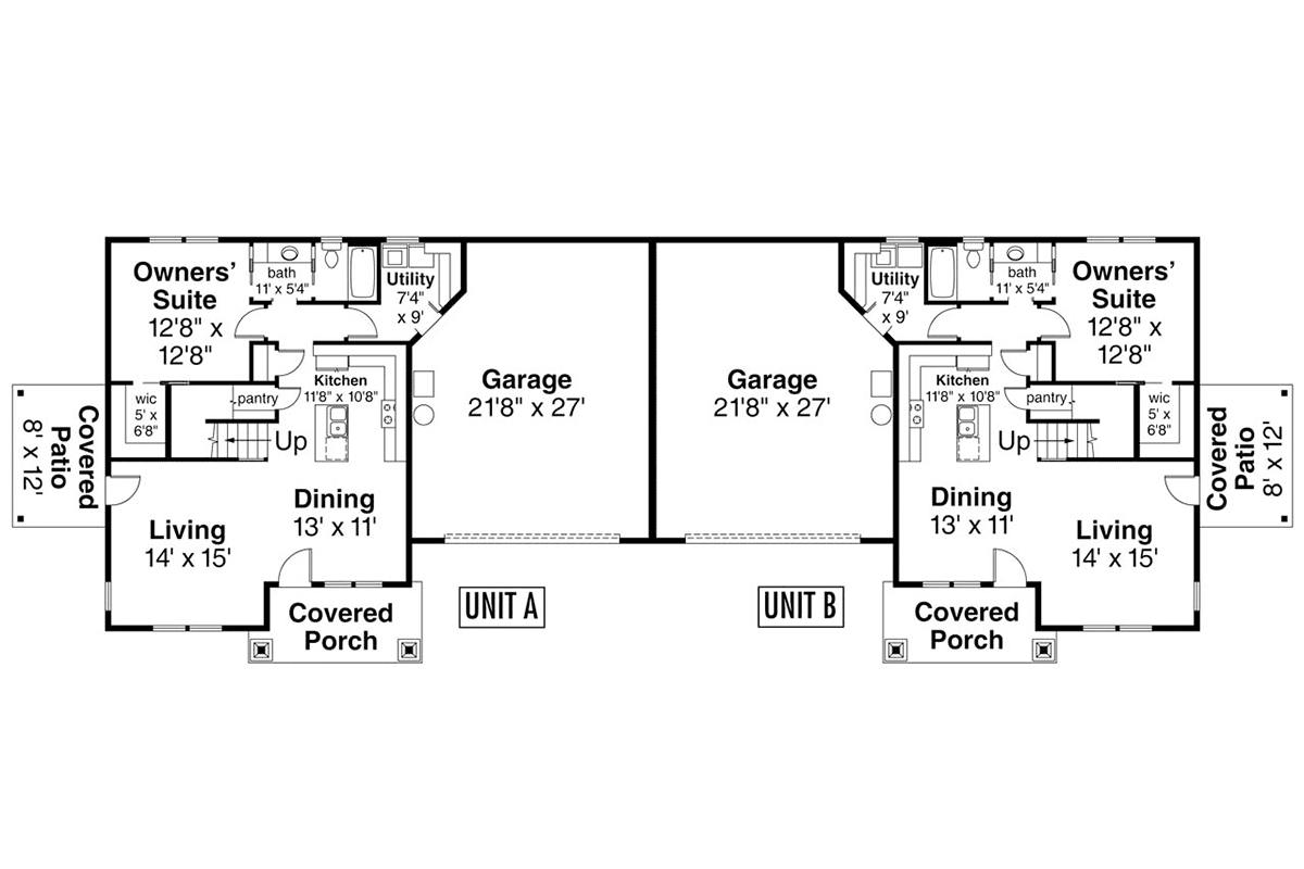 Multi-Family Plan 43700 Level One