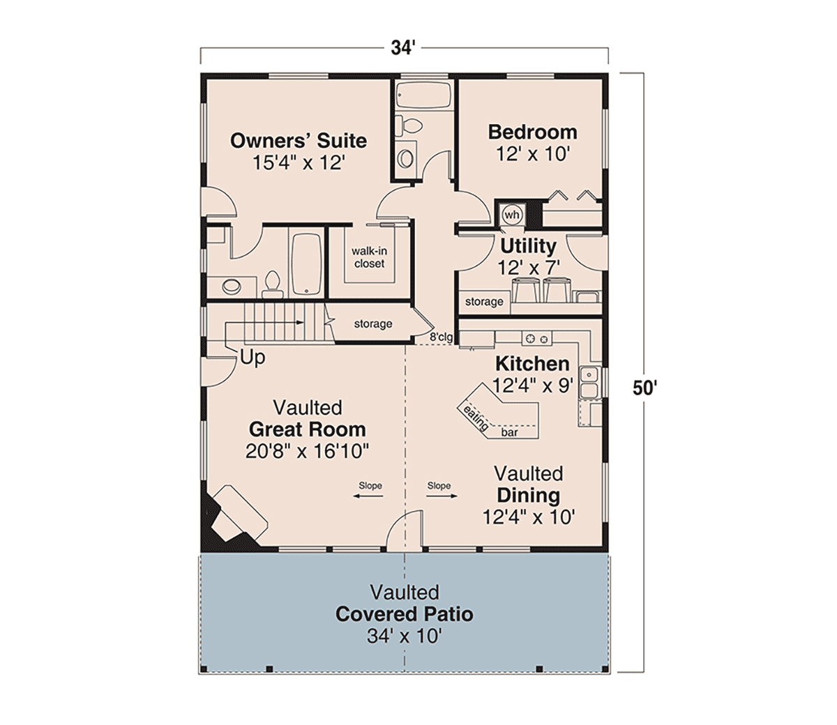 House Plan 43754 Level One