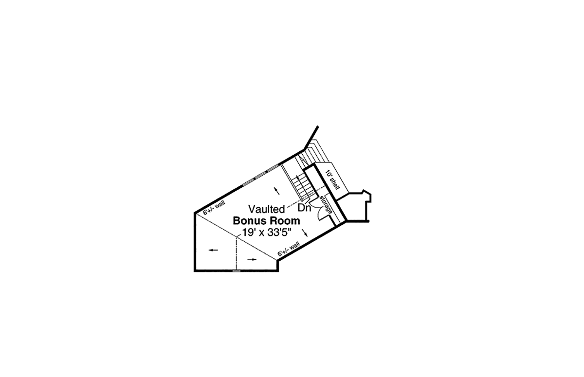 House Plan 43768 Level Two
