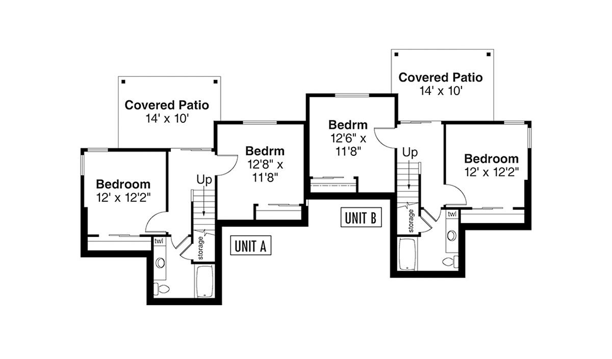 Multi-Family Plan 43769 Lower Level