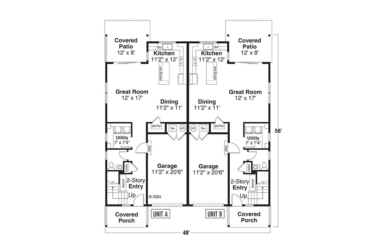 Multi-Family Plan 43774 Level One