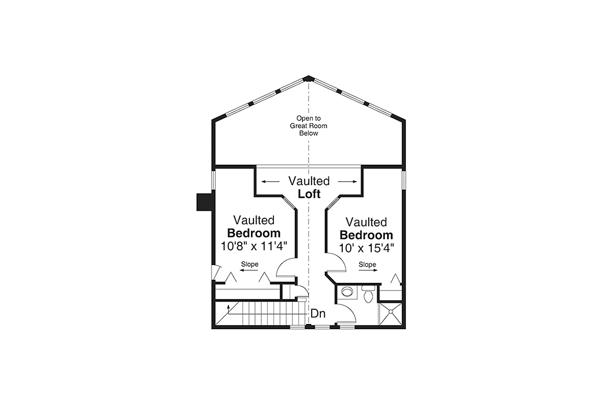 House Plan 43781 Level Two