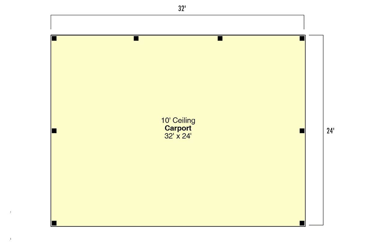 Garage Plan 43794 - 3 Car Garage Level One