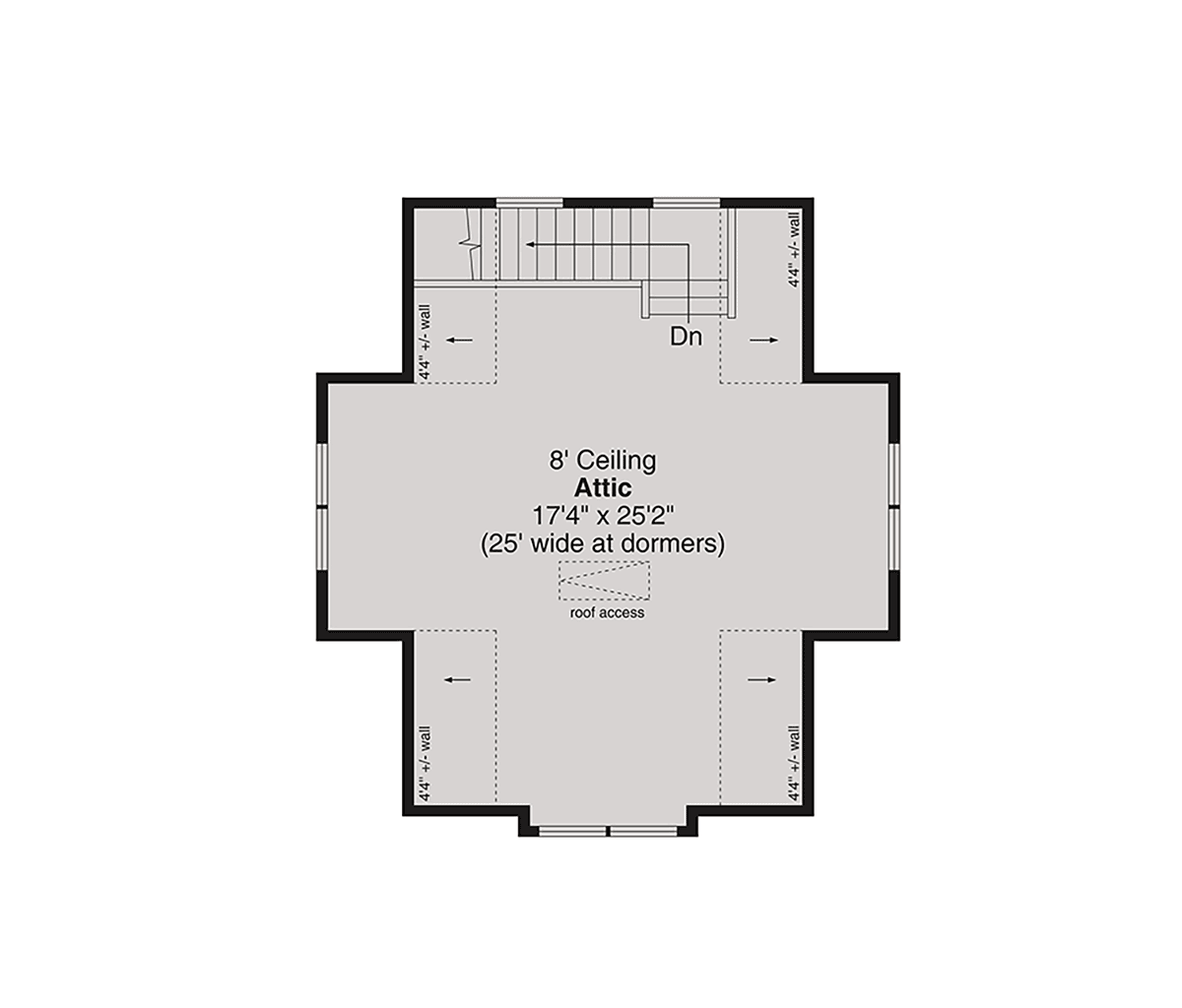 Garage Plan 43797 - 2 Car Garage Level Two
