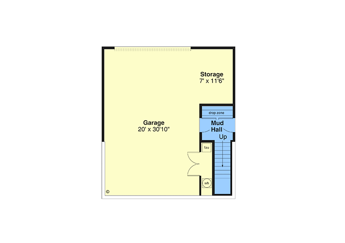 House Plan 43798 Lower Level