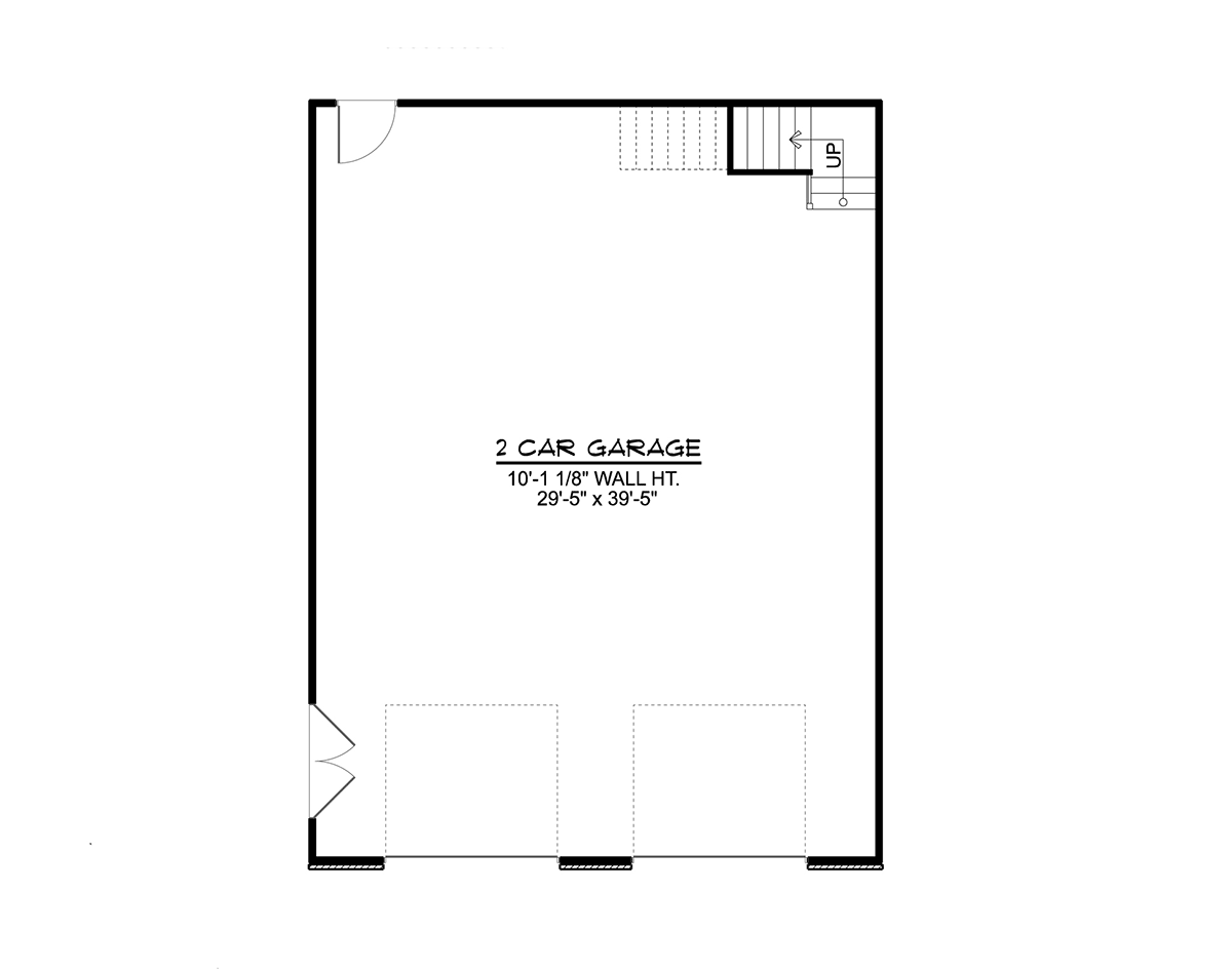Garage Plan 43904 - 2 Car Garage Apartment Level One