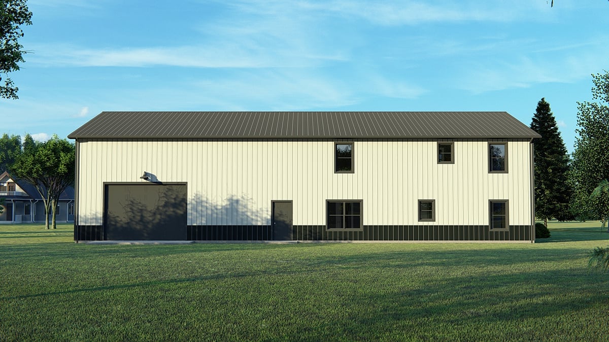 House Plan 43917 Rear Elevation
