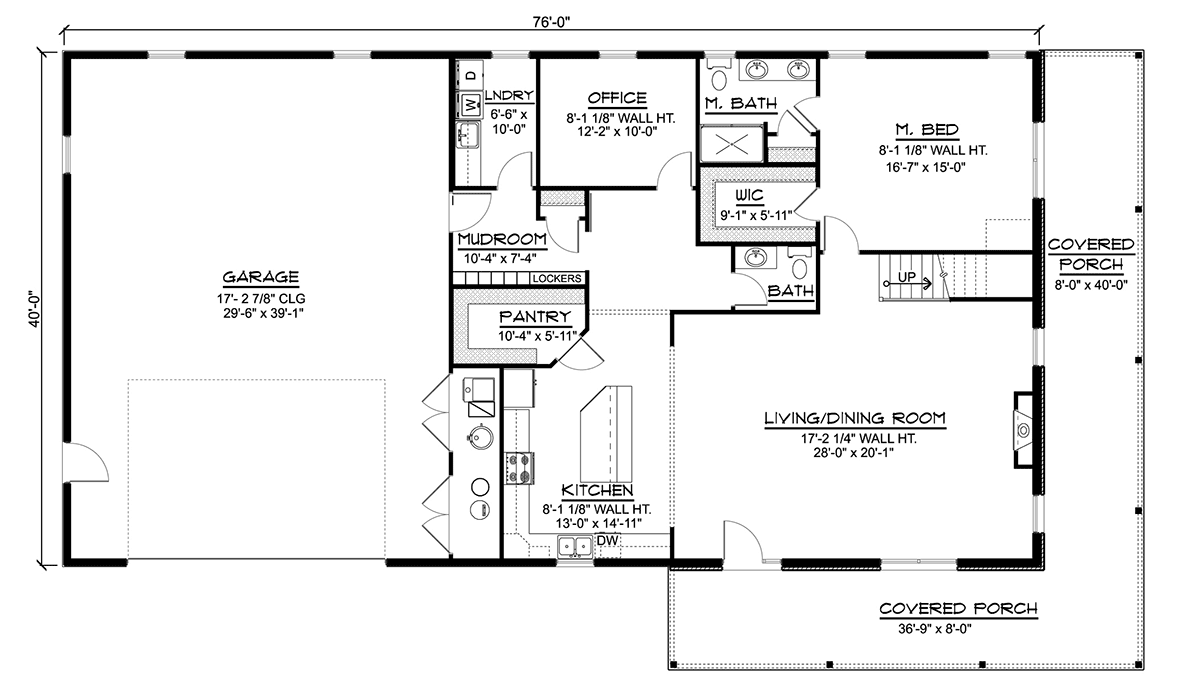 House Plan 43919 Level One