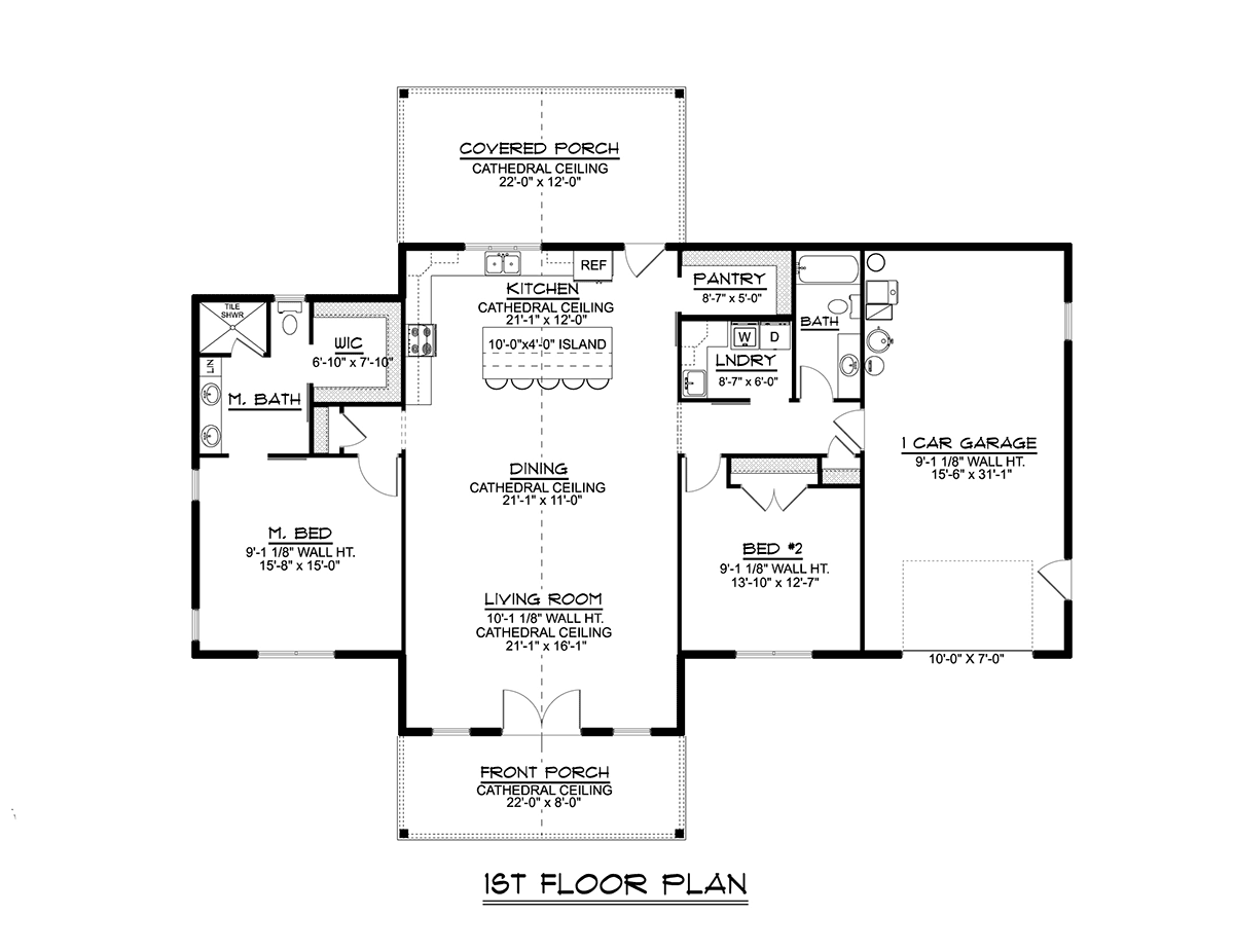 House Plan 43921 Level One